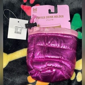 Urban Outfitters UO Home Pink Puffer Drink Holder NEW NWT